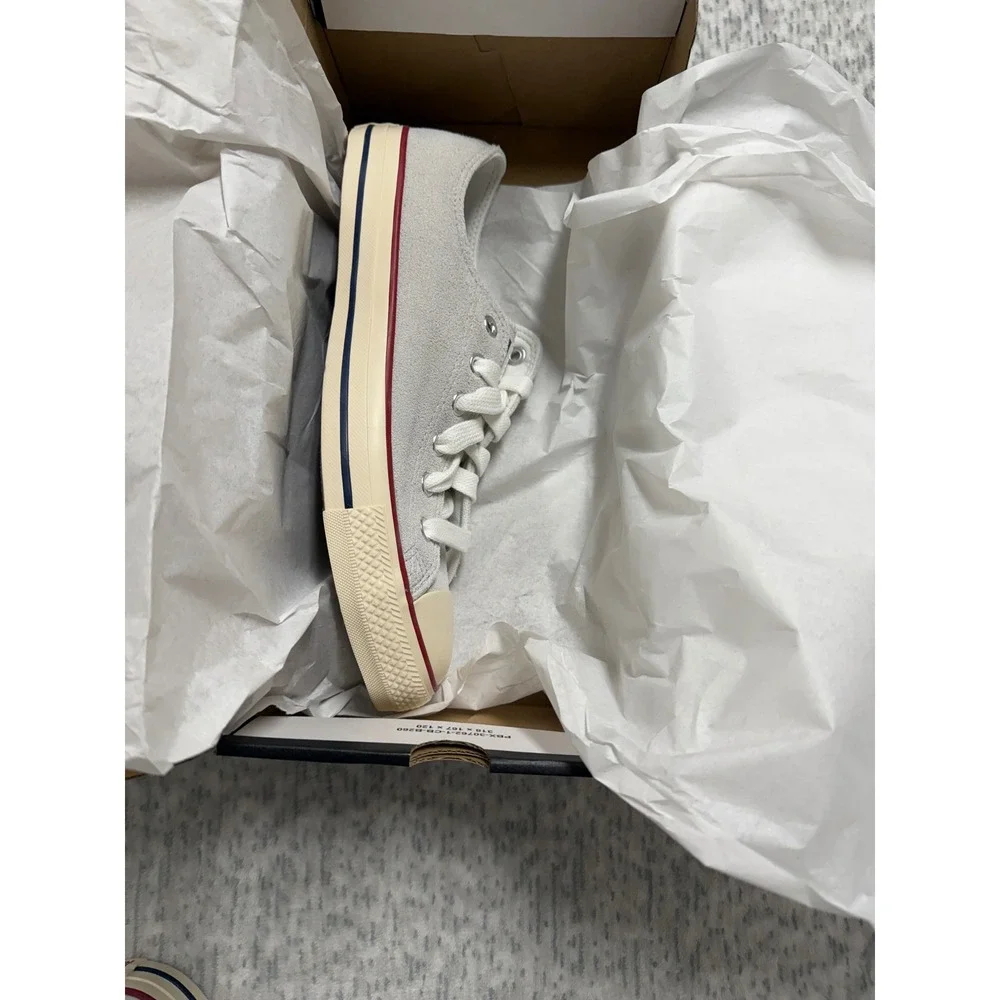 Converse‎ Chuck Taylor All Star Ox Suede Barely Grey Natural Ivory Mens 7 NEW - Picture 2 of 7